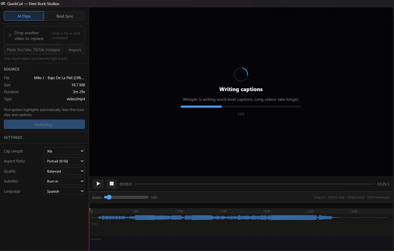 QuickCut screenshot