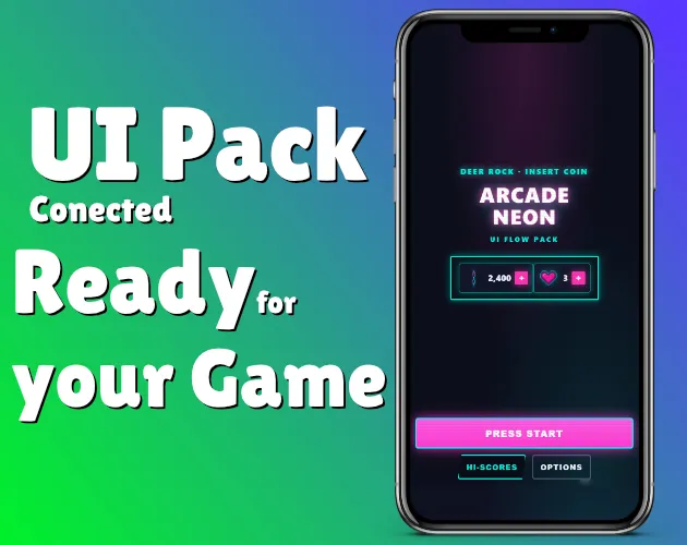 Arcade Neon UI Flow